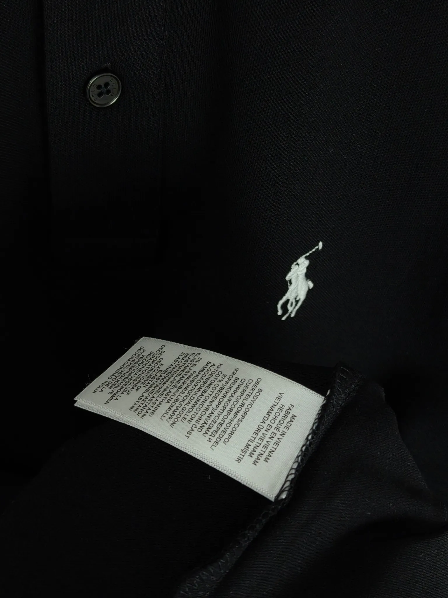 P200 Real shot quality High version Ralph Lauren pony embroidered polo shirt lapel long sleeves High-end quality Complete with three labels, comfortable and breathable, classic and simple, exquisite and fashionable, details show high-end quality Color: black, white, gray, navy blue Size: M-XXL